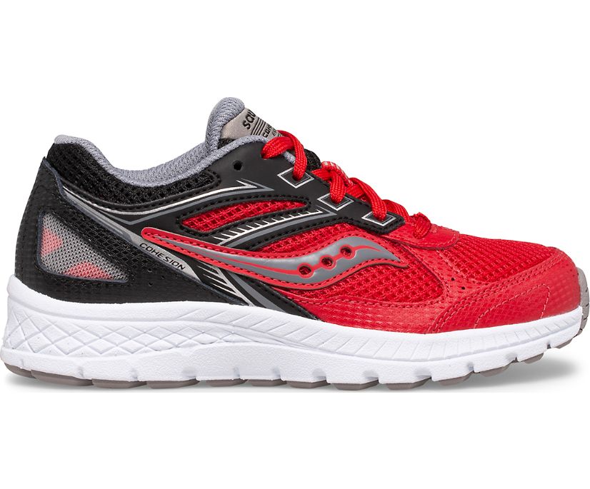 Gyerek Saucony Cohesion 14 Csipke Tornacipő Piros Fekete | HU 165MQZ